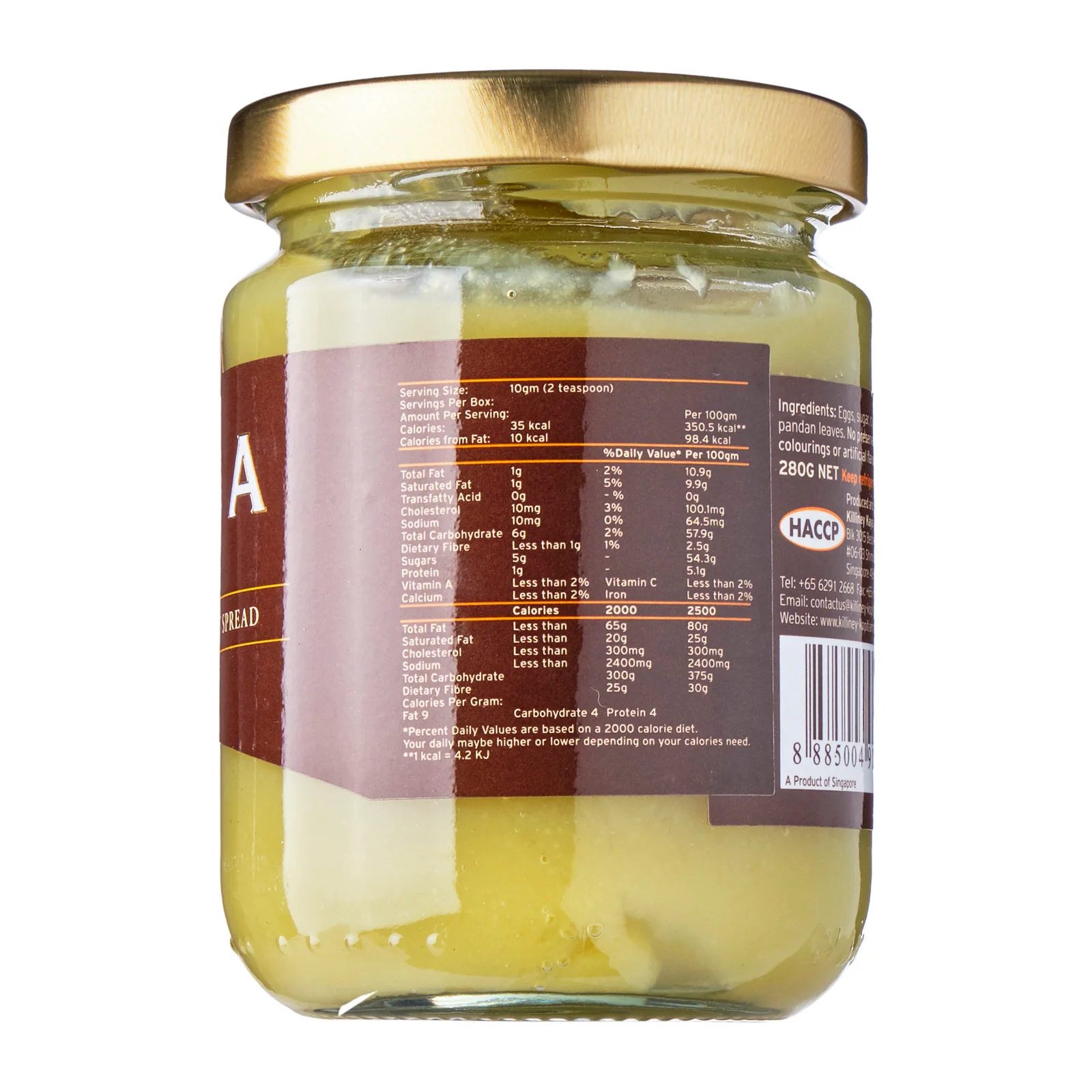 Killiney Handmade Kaya - Singapore Classic 280G - Image 3